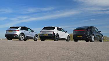 Сравнение Tesla Model Y, Hyundai Ioniq 5 и Audi Q4 e-tron